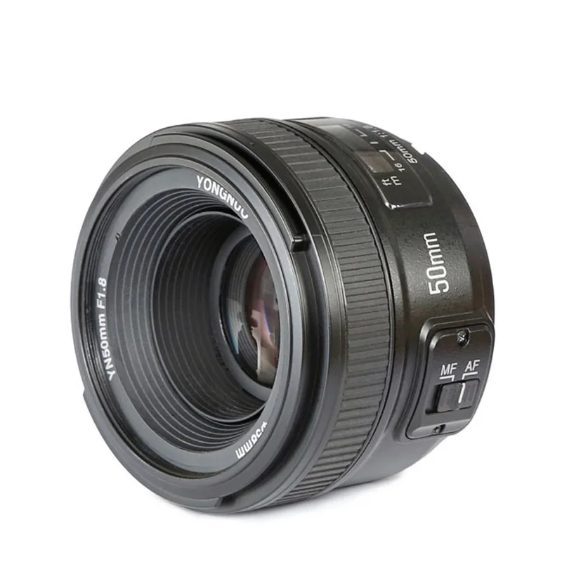Объектив YONGNUO 50 мм F1.8N с автофокусом апертура ручная фокусировка полная рама для