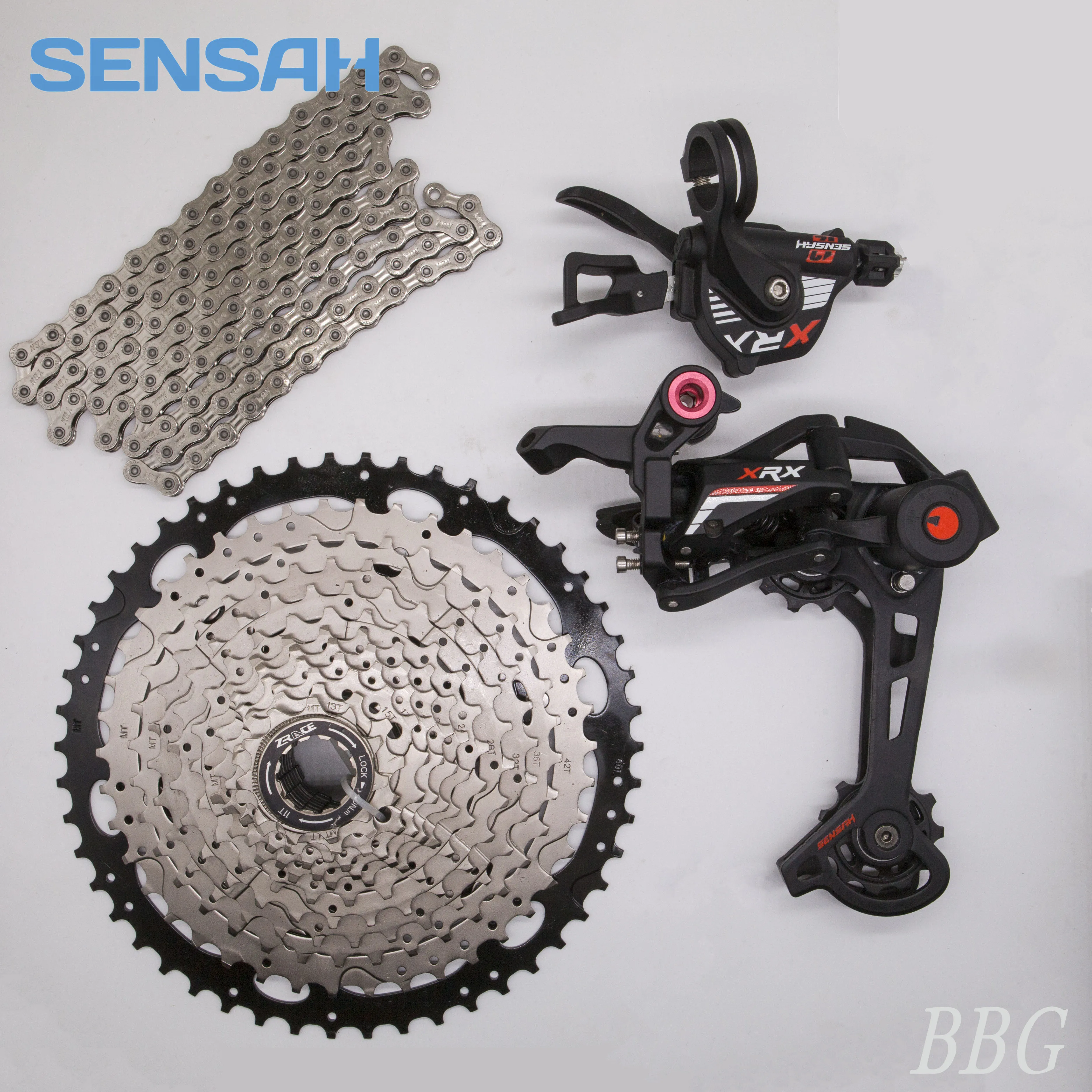 US $132.24 SENSAH XRX 1x12 finger dial release  adjustable rear dial 12 speed  flywheel  ZRACE sprocket MTB mountain bike M8000 H L new