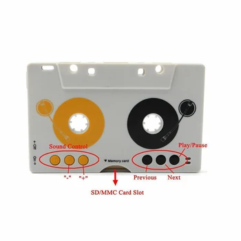 

Stereo MMC Kit Remote Control Professional Music Automatic Car Cassette Player USB Vintage MP3 Portable Tape Adapter Audio
