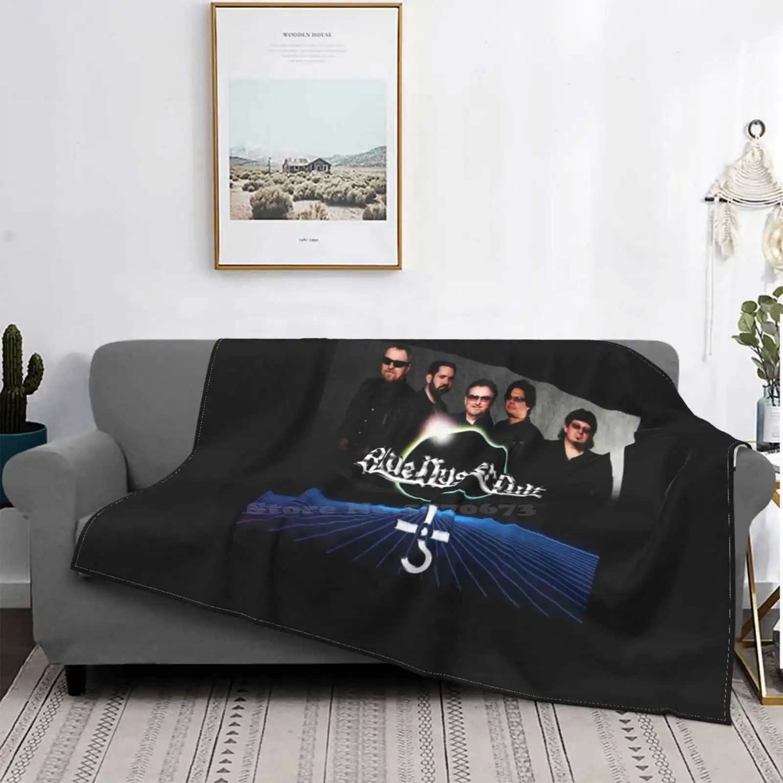 Copertina Dell'Album Blue Oyster Cult Popolare Nel Mondo Mrart Coperta Per Aria Condizionata Coperta Portatile Da Viaggio Blue Oyster Cult Album