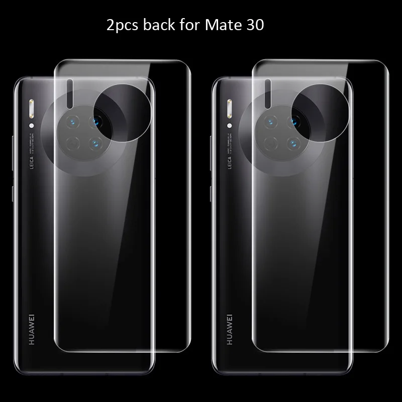 2xback Imak Гидрогелевая пленка для huawei mate 30 Pro Lite задняя Передняя Задняя Защитная Прозрачная Олеофобная пленка - Цвет: 2xback