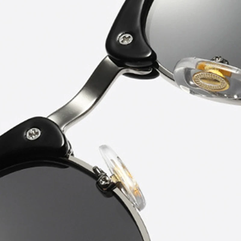 RBROVO Luxury Polarized Sunglasses Men Retro Sun Glasses For Men/Women luxury brand sunglasses Men Rimless Lunette Soleil Femme