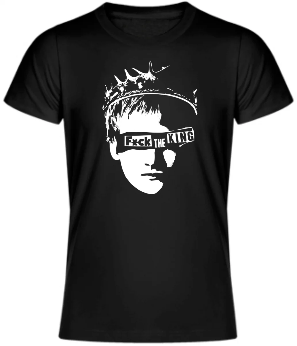 Черная футболка F * Ck The King Of Thrones jofrey Baratheon Джон Сноу Арья | Мужская одежда