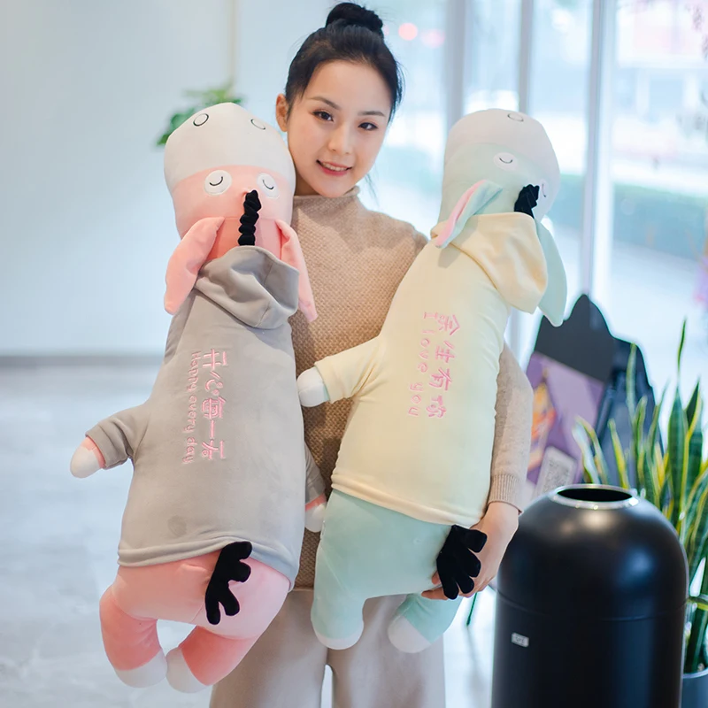 

Net Red Explosion Style Dressing Little Donkey Doll Plush Toy Bed Sleeping Clip Leg Long Pillow Cute Little Donkey Doll Doll Val