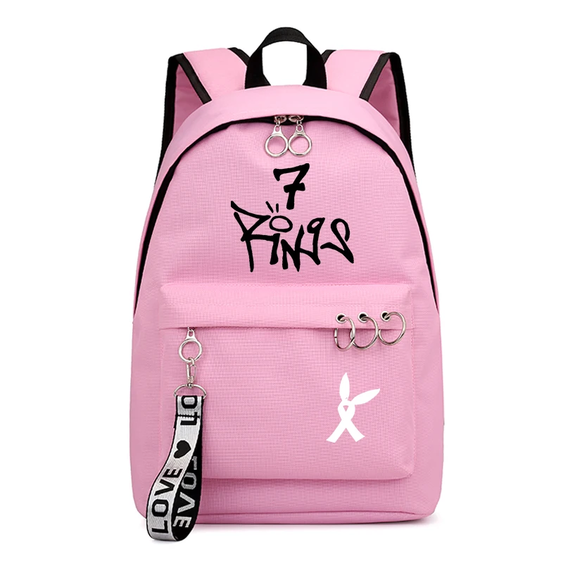 Ariana Grande, Холщовый женский школьный рюкзак, сумки, большая вместительность, несколько карманов на молнии, рюкзаки, дорожная сумка, школьная сумка для девочек-подростков - Цвет: Backpack 4