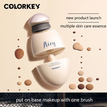

Colorkey Superbrush Airy Foundation 3 Colors Moisturize Nouish Skin Liquid Foundation Concealer BB Cream Waterproof Cosmetic