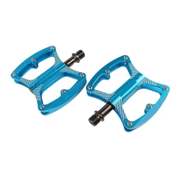 

Cycling Replacement 3 Bearings Accessories Non Slip Aluminum Alloy Bike Pedals Durable Axle Professional Sealed Flat Platform