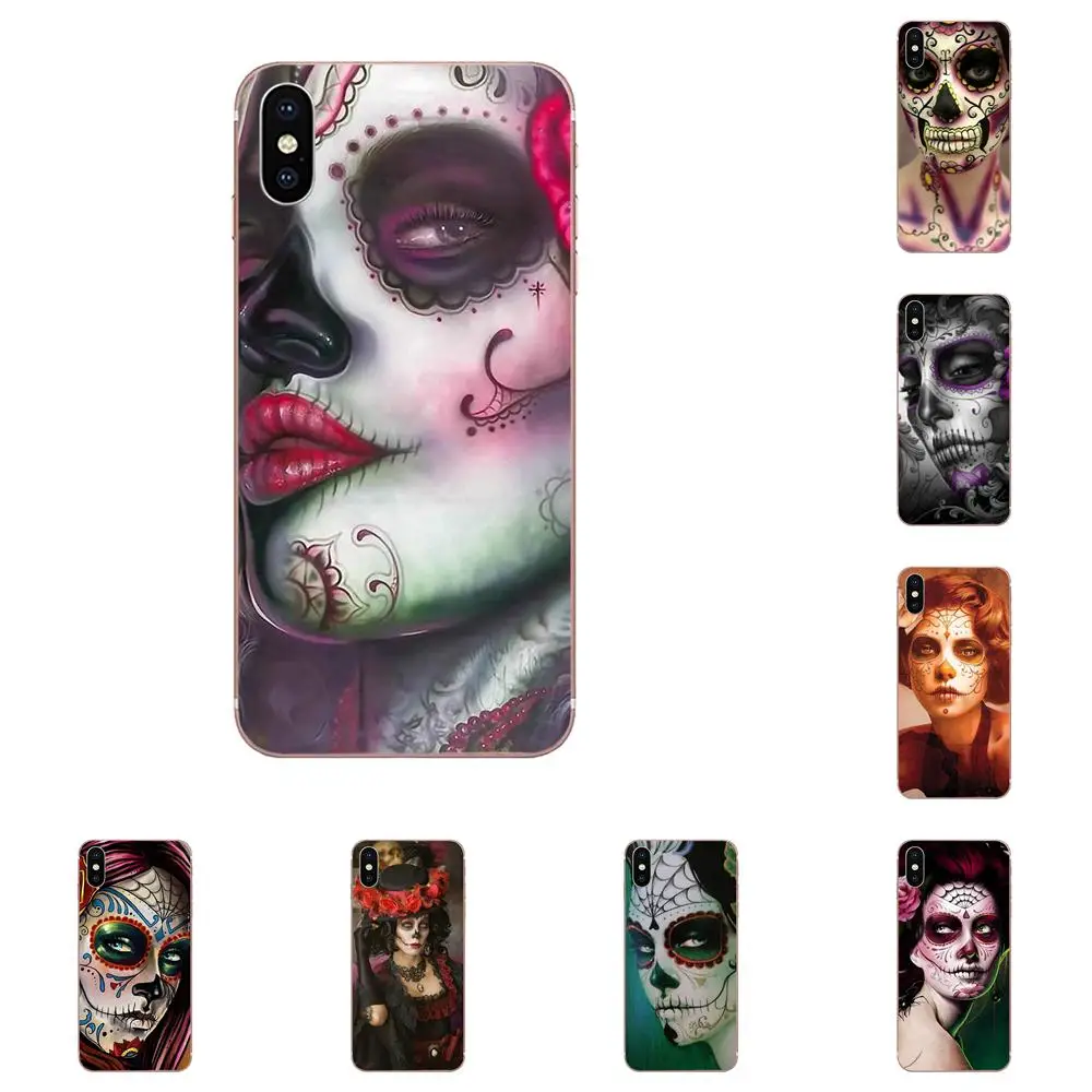 

Day Of The Dead Girl Sugar For Apple iPhone X XS Max XR 4 4S 5 5C 5S SE 6 6S 7 8 Plus TPU Hot Selling