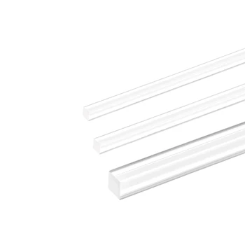 

uxcell Acrylic Plexiglass Rod 20" Length Square Clear Acrylic Plastic Rod PMMA Bar for Architecture Handicraft Model Making