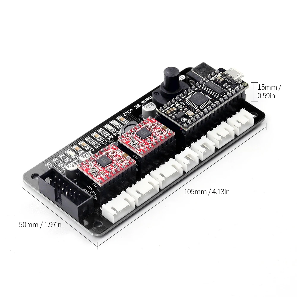 

Hot New EleksMaker EleksMana SE XY 2 Axis Stepper Motor Driver Controller Board Control Panel For DIY Laser Engraver