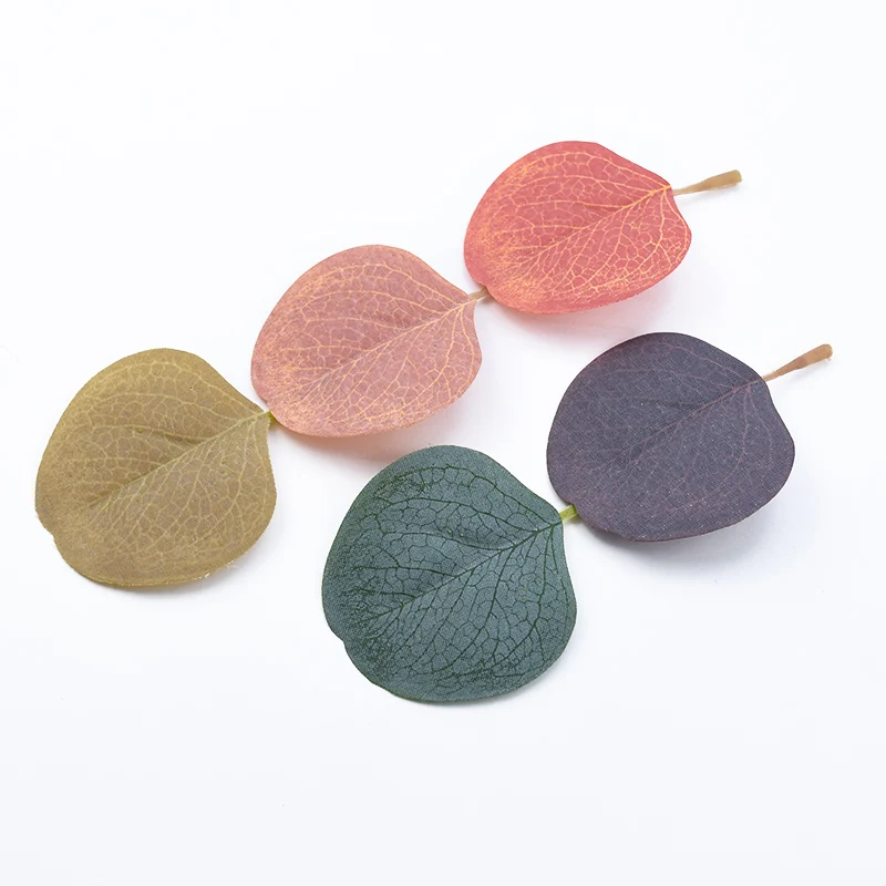 10pcs Eucalyptus leaves Flower silk leaf home decor accessories scrapbooking wedding decorative flowers wreaths diy gifts box