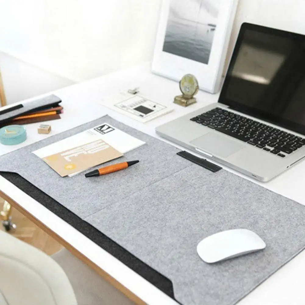 

Felt Cloth Large Laptop Computer Keyboard Game Mouse Pad Office Home Desk Mat Felt cloth material, soft and comfortable, suitabl