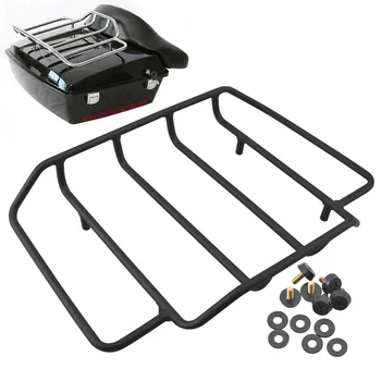 

Motorcycle Black Tour Pack Luggage Rack For Harley Touring Road King Chopped Razor Pak Carrier Lids 1984-2019