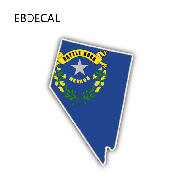 Ebdeckle Nevada State Карта Флаг для Авто/бампер/окно/наклейка на стену стикеры наклейки DIY