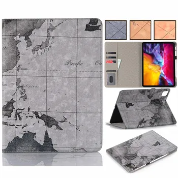 

Tablet Protect Case for iPad Pro11 2018Map Pattern Protective Case Smart Cover Auto Sleep/Wake for iPad Pro 11 inch 2nd 2020