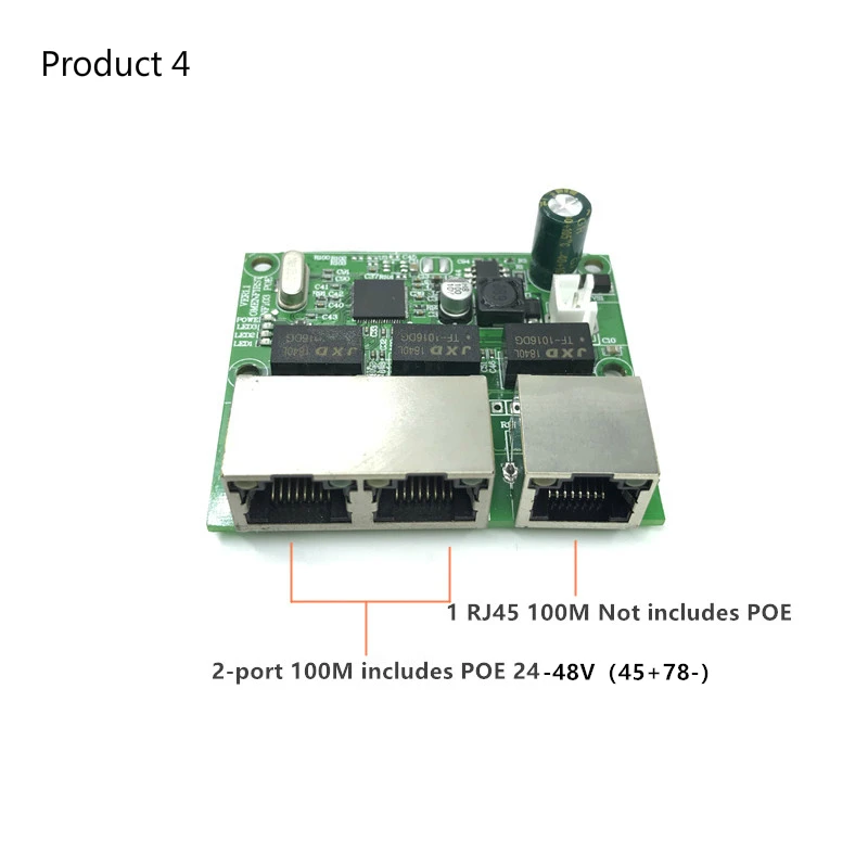 Понижающий модуль POE коммутатор 802.3af/в порт питания 30 Вт для камеры ip nvr ip phone 3/4100 м переключатель PD разделения Buck 12v - Цвет: 3-POE 24-48V45-78-