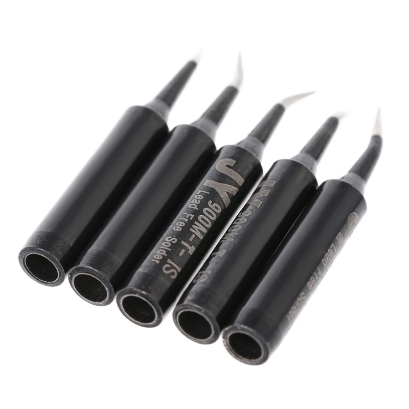 

5 Pcs Solder Soldering Iron Tip 900M-T-SI Lead Free For Hakko Saike 936 852d+ 909D