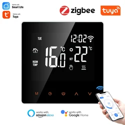 Tuya ZigBee – Thermostat intelligent, régulateur de température, chauffage électrique de l'eau au sol, chaudière à gaz, fonctionne avec Alexa Google Home 