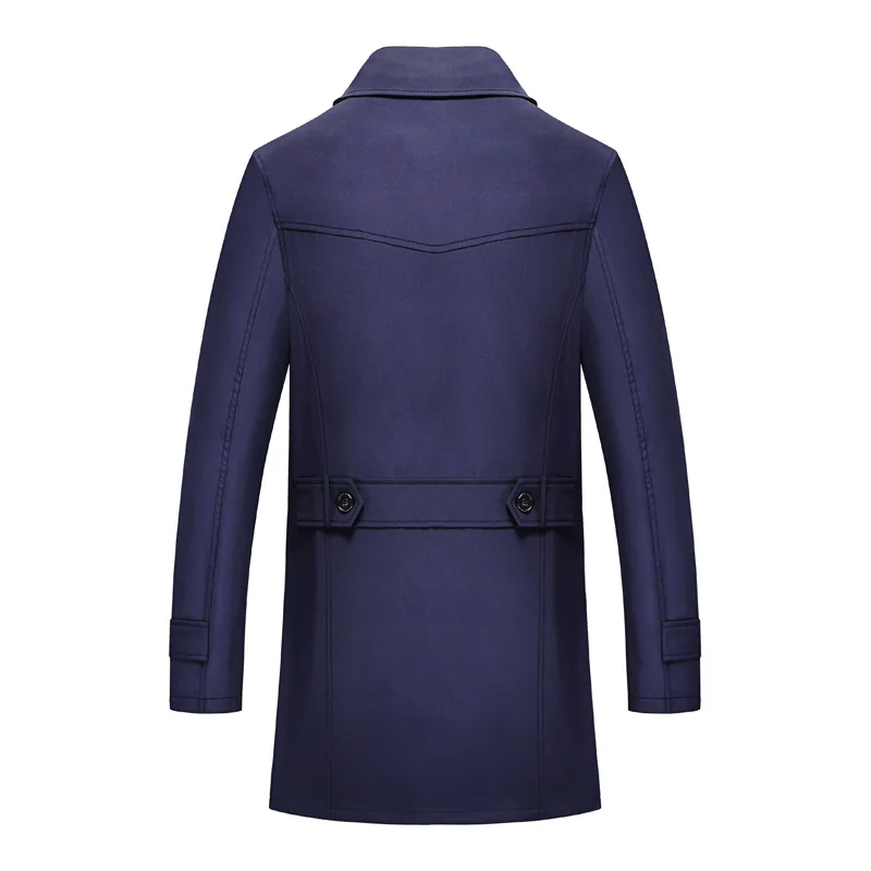 Trench Coat Mens Jacket Plus size 7XL,8XL,9XL Autumn Long Coat Mens OverCoat Slim fit Brand Clothing Windbreaker Male Business