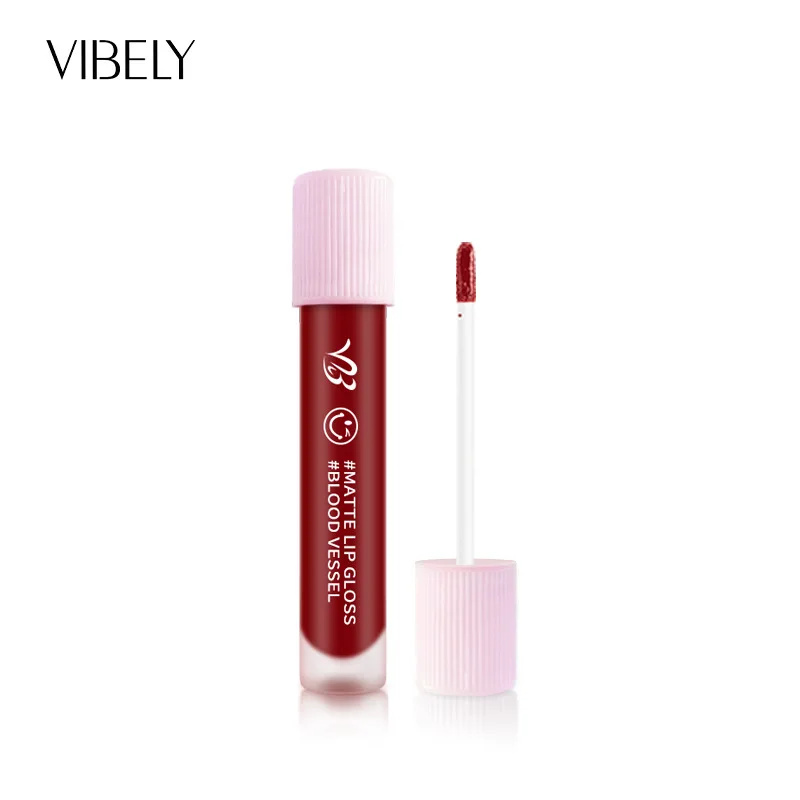 VIBELY Small Blood Vessel Matte Lip Glaze, Ink Repair, Lip Glaze, Lipstick, Lip Gloss, Soft Silky Matte Color VIBELY Small Blood Vessel Matte Lip Glaze, Ink Repair, Lip Glaze, Lipstick, Lip Gloss, Soft Silky Matte Color