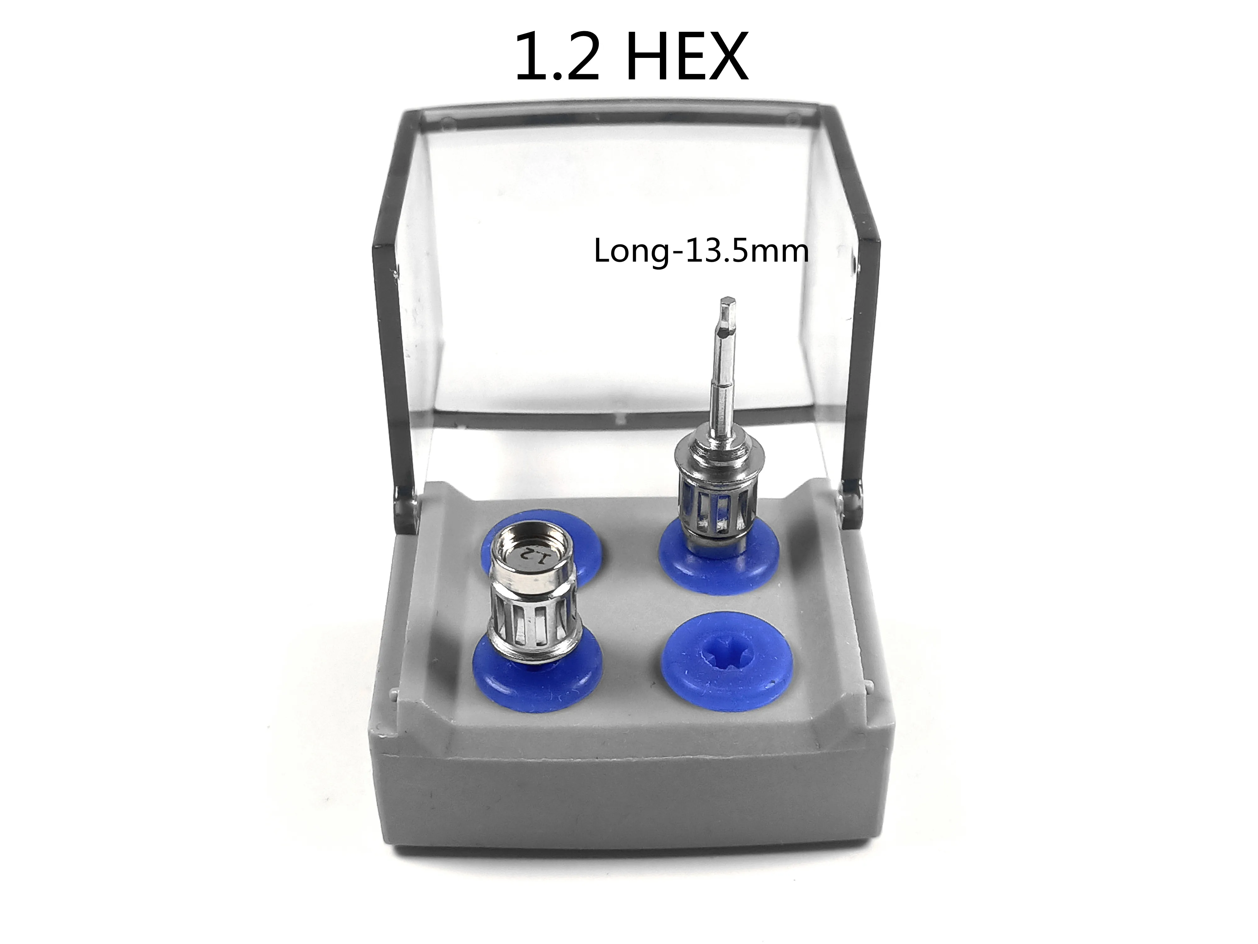 치과 토크 스크루 드라이버 1.2 HEX L/S, 보관함 포함