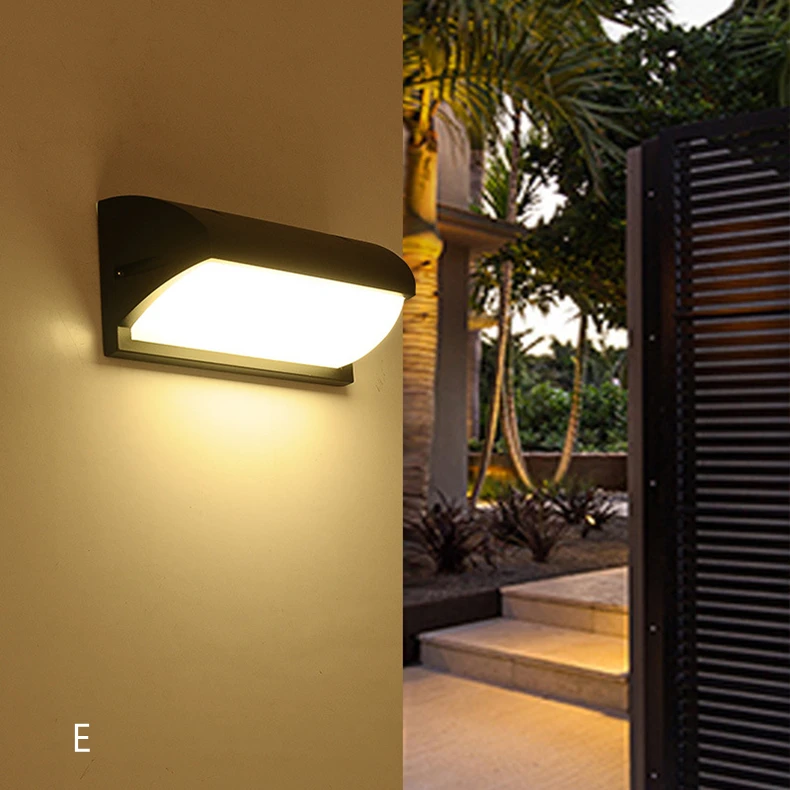 Outdoor LED Alumínio Frame Wall Light, IP65