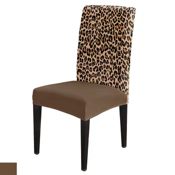 

Spandex Chair Cover Leopard Print Cheetah Art Pattern Chair Cover Home Decor Hotel Wedding Supplies Dining Chair Cover Stretch