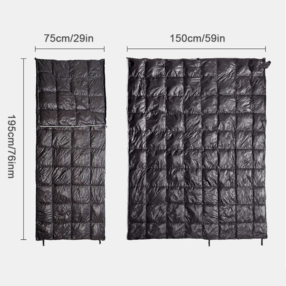 Открытый конверт спальный мешок зимний теплый спальный мешок водоотталкивающий ультра светильник спальный мешок для кемпинга