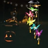 Solar Powered Windchime Color-Changing Led Hanging Lamp, Waterproof Automatic Sensor Solar Light for Outdoor Indoor 4