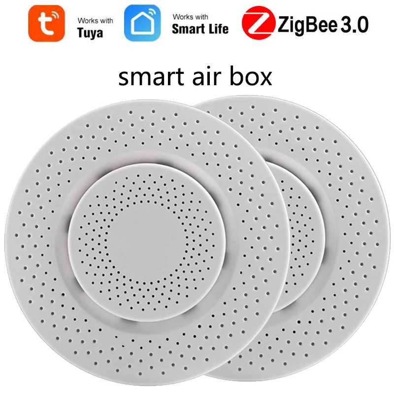 Tuya ZIGBEE 3.0 CO2 Hcho VOC Automatic Detector Formaldehyde Carbon Dioxide Sensor Air Monitor Home Automation Alarm | Инструменты