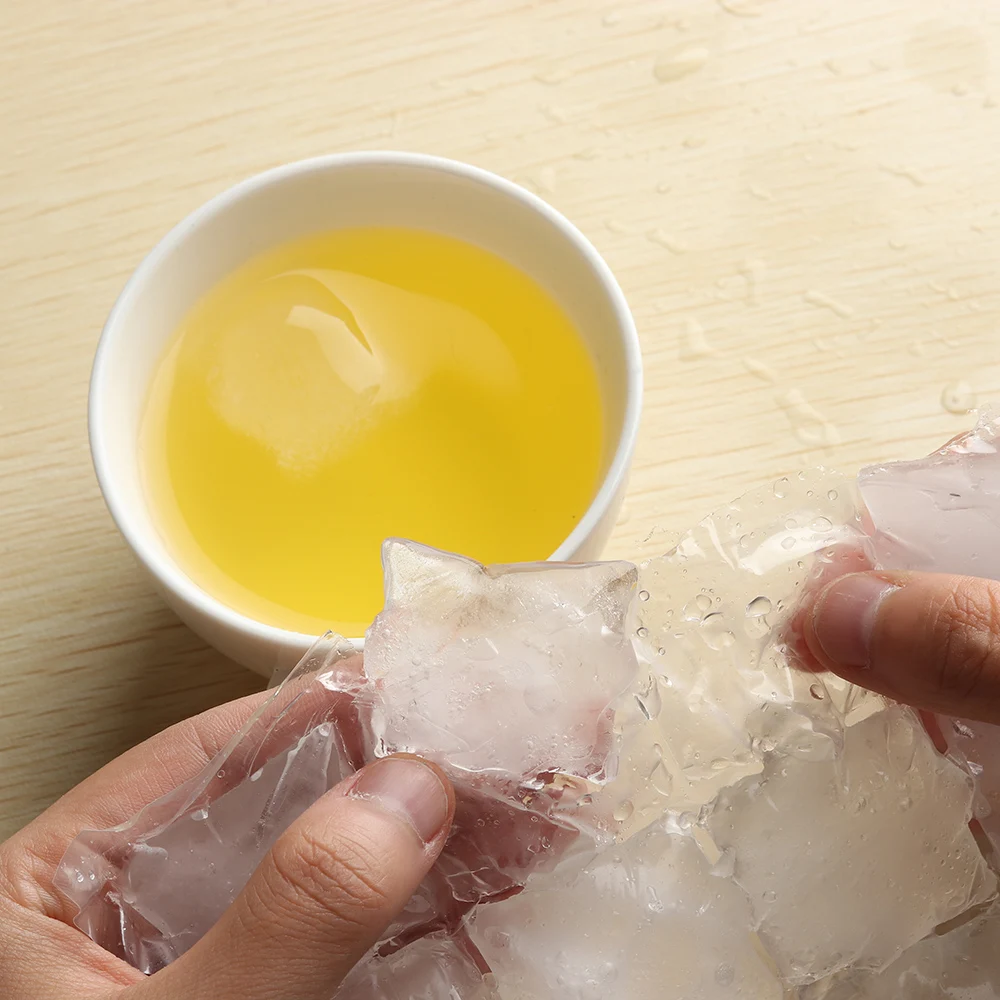 10Pcs/Pack 24 Cubes Disposable Self Sealing Ice Cube Bag Mold Plastic Fridge Freezer Ice Making Bag Summer Cooler Accessories