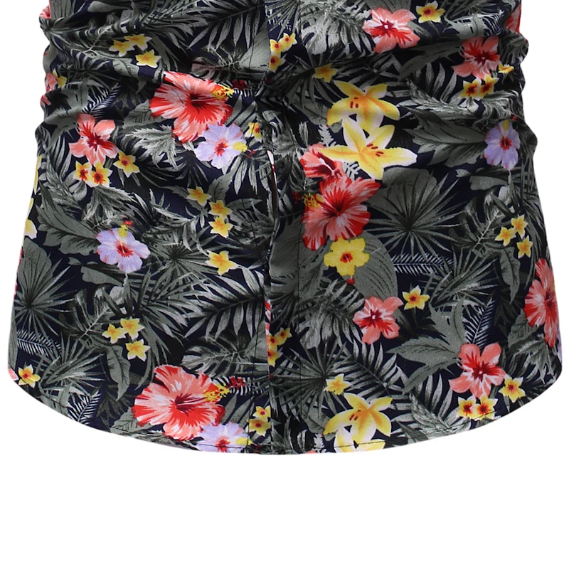 2019 мужские рубашки camisa винтажные этнические печатные свободные рубашки с коротким рукавом мужские повседневные пуговицы свободные