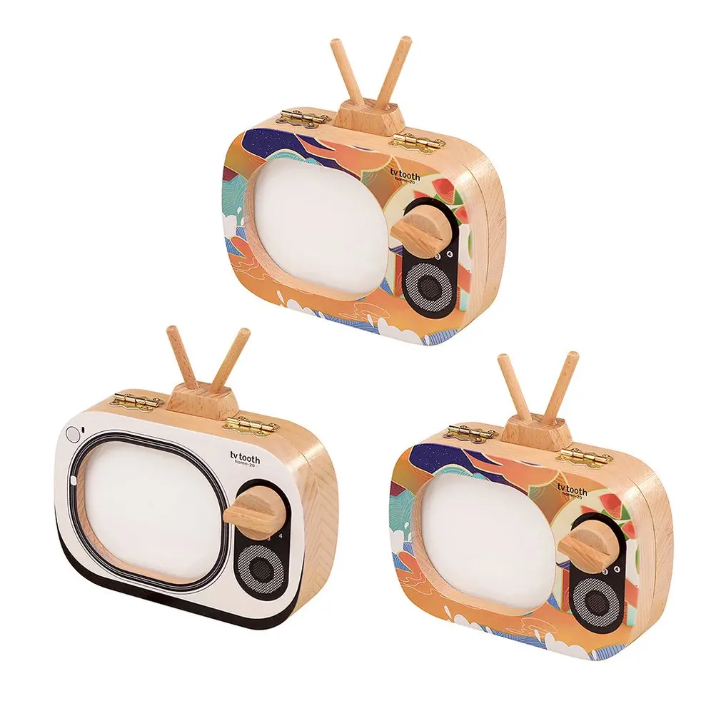 Caixa de Madeira Crianças Decídua Caixa Comemorativa Menina Substituído Dente Coleção Menino tv Salvar Memorial Mod. 184559 2 High Quality Brinquedos e hobbies