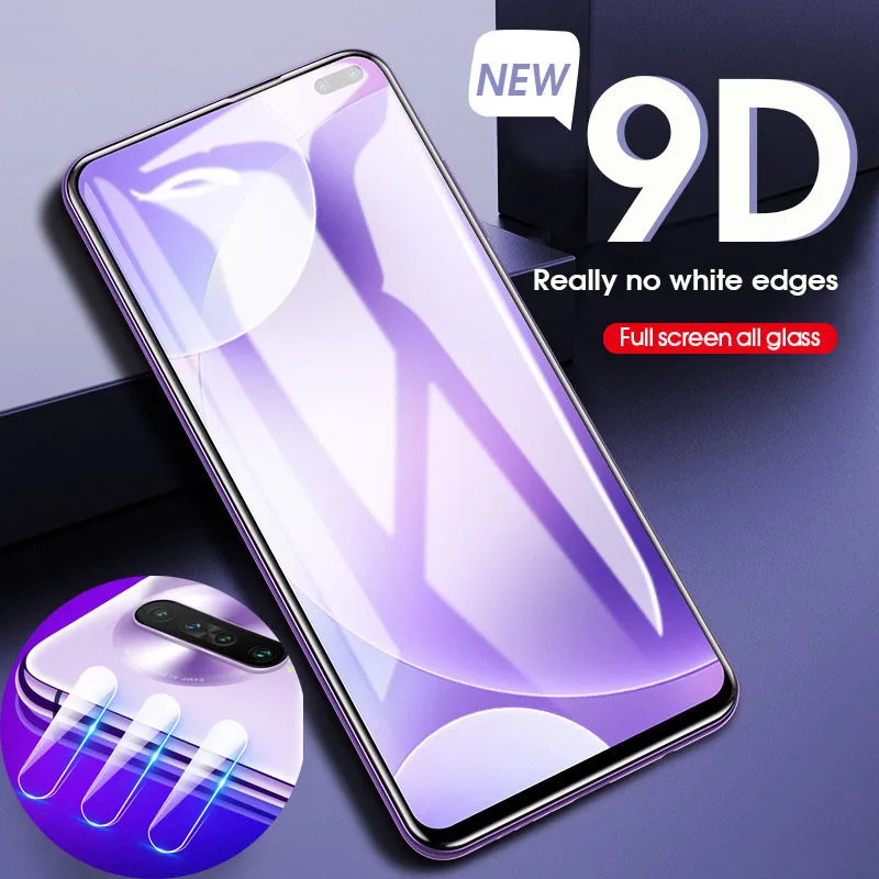 

HD 9D Tempered Glass Camera Lens Flim For Xiaomi Redmi K 30 K30 4G 5G Screen Protector Full Glue Glass For Xiaomi Redmi K30