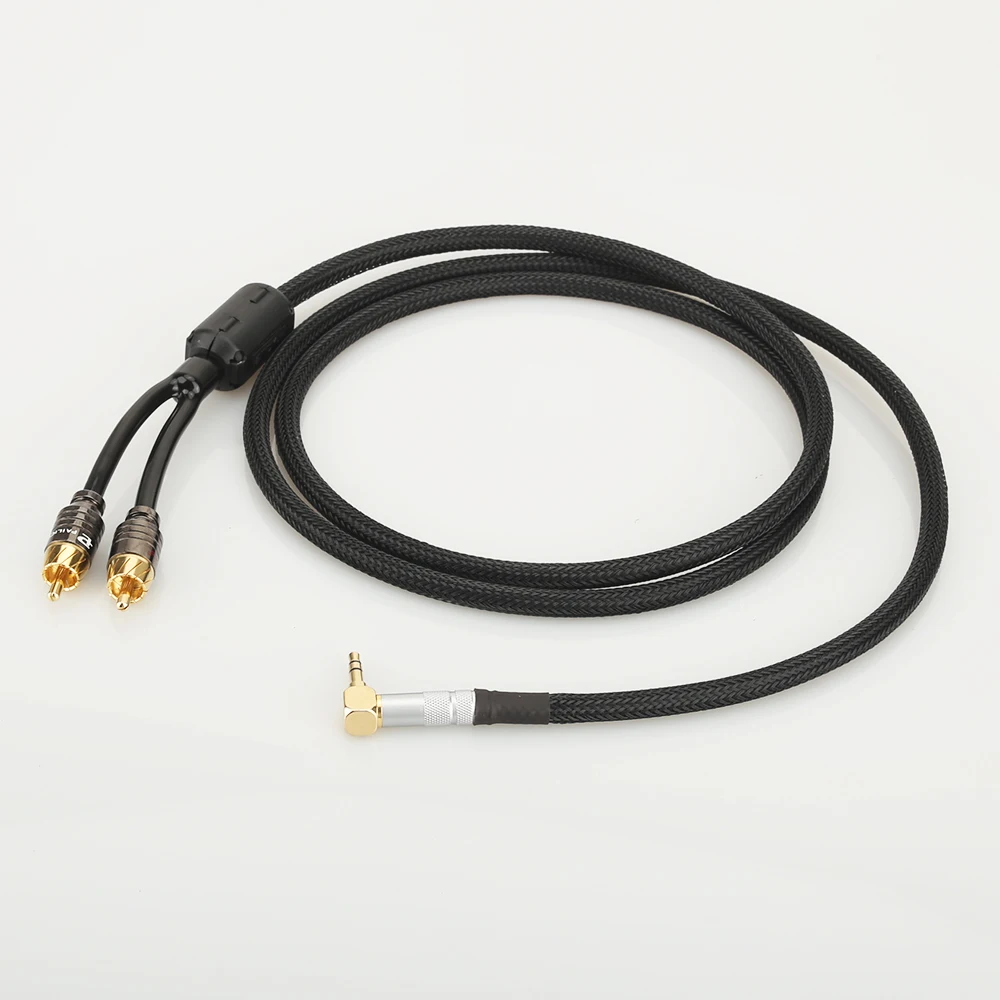 Кабель HiFi аудиокабель RCA аудиосигнальный провод штекер 3 5 мм aux преобразователь
