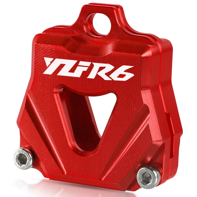 Motorcycle Accessories CNC Key Cover Cap Creative Products Keys Case Shell For Yamaha YZFR25 YZFR6 YZFR3 YZFR1 YZF R25 R6 R3 R1 Red-YZFR6