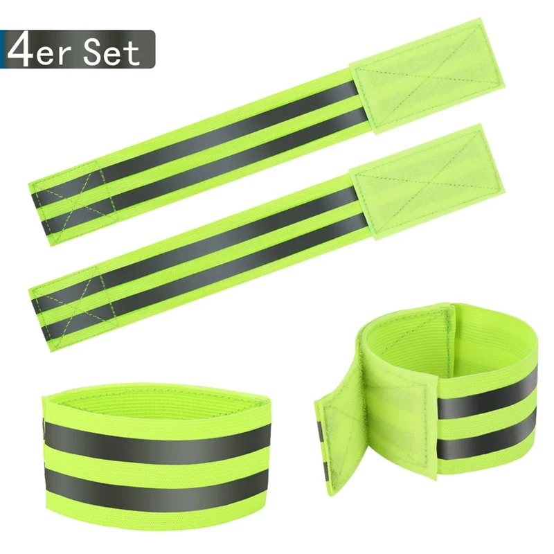 Горячее предложение! Распродажа! 6 шт. набор осень Открытый Бег ночной Спорт Велоспорт Светоотражающие наручные лодыжки ремни появление Предупреждение ющие полосы