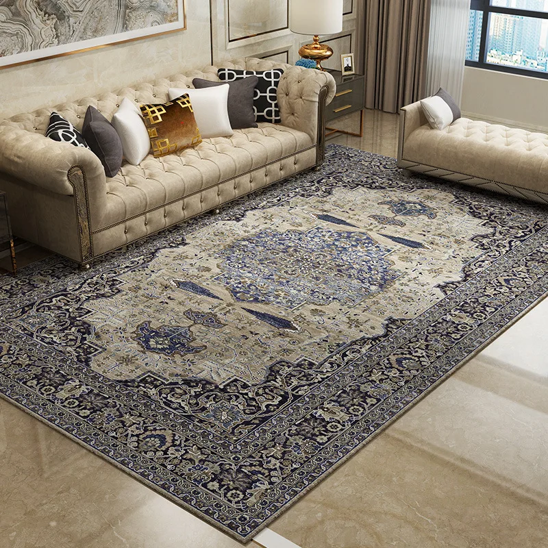 European Court Style Carpets for Living Room, Big Size, Home Carpet, Bedroom, Thick Parlor Rug, Vintage Persian Carpet,