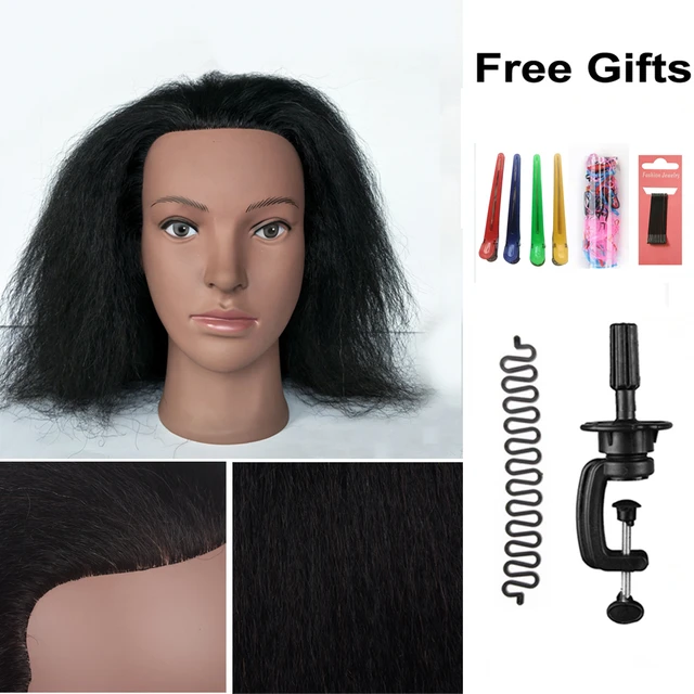 Human Hair Mannequin Head Training  Mannequin Head Training Stand - Afro  Mannequin - Aliexpress