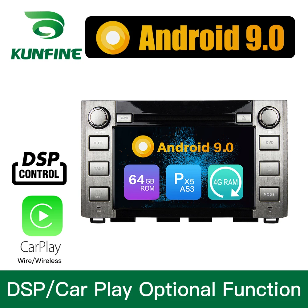 Android 9 0 Восьмиядерный 4 Гб ОЗУ 64 ПЗУ автомобильный DVD GPS мультимедийный плеер