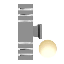 E27 садовая металлическая двойная головка 10 Вт настенная лампа Наружное освещение внешняя декоративная, цилиндрическая Водонепроницаемая бра для внутреннего двора