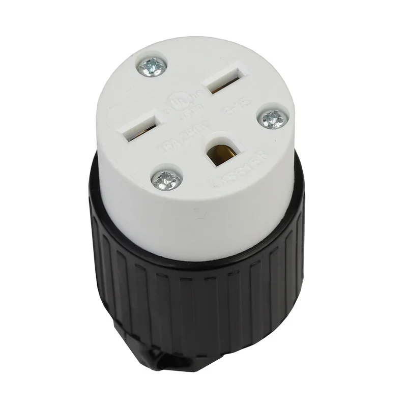 NEMA 6-15R 15A/250 В саморегулирующийся разъем, американский стандарт промышленный гнездовой разъем, Американский промышленный саморегулирующийся разъем