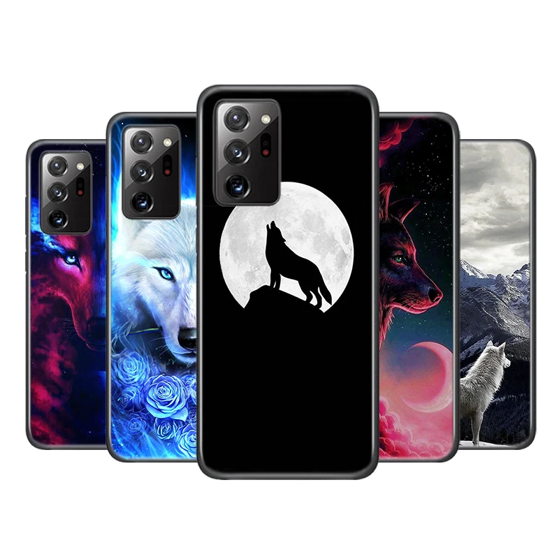 Moon Wolf Howl For Samsung Galaxy A01 A11 A12 A21 A21S A31 A41 A42 A51 A71 A32 A52 A72 A02S UW Phone Case | Мобильные телефоны и