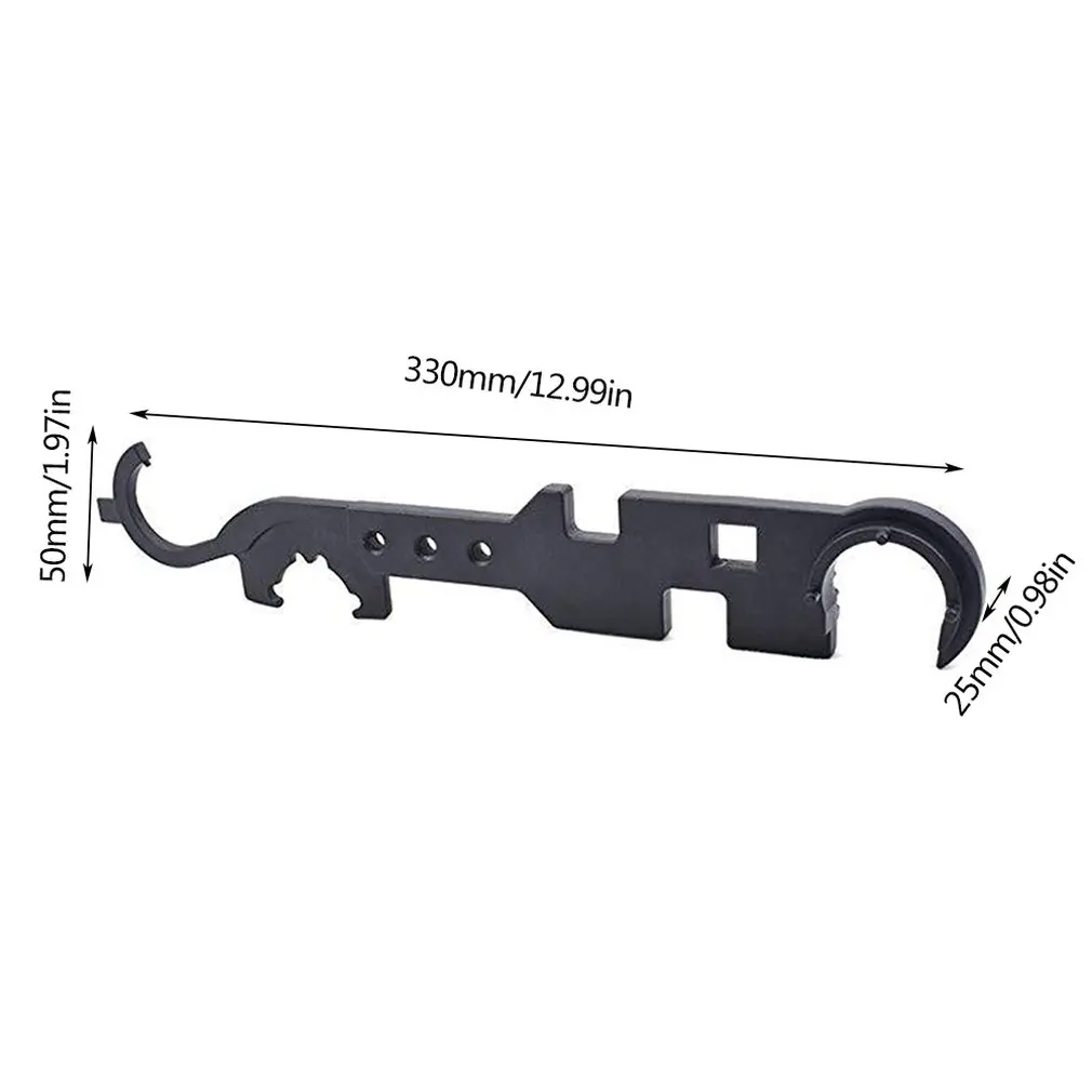 AR15/M4 инструмент гаечный ключ Многофункциональный стальной гаечный ключ AR открытый сверхмощный комбинированный многоцелевой стальной гаечный ключ металлические инструменты