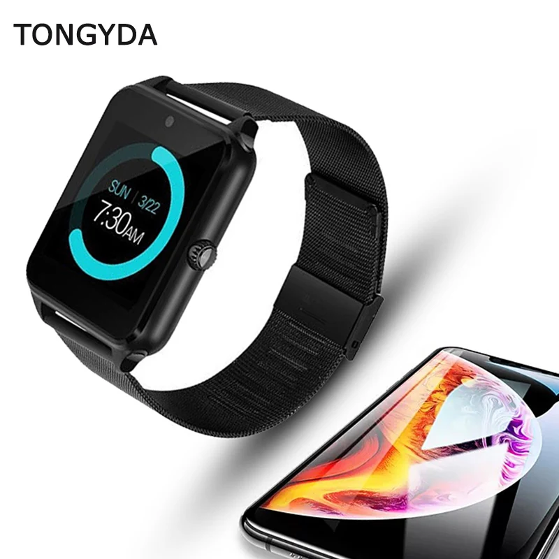 TONGYDA Смарт часы GT08 Plus металлические со слотом для sim карты Push Message Bluetooth
