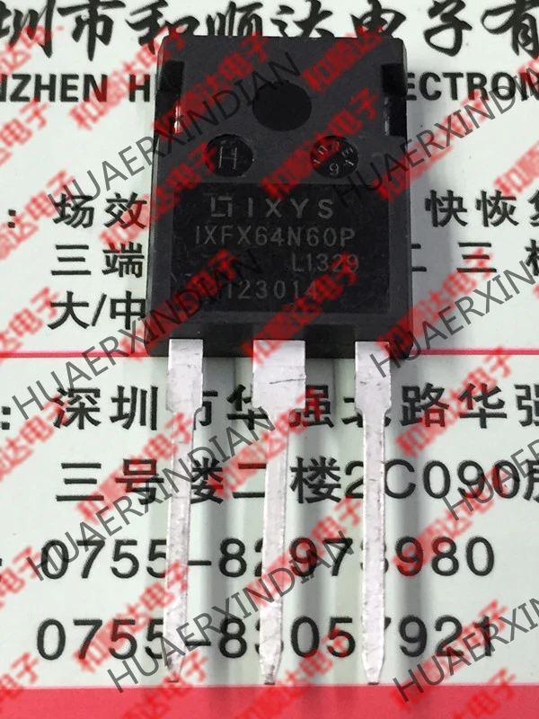 10PCS/LOT New and original IXFX64N60P TO-247 600V 64A