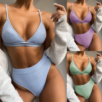 

2020 venus vacation Swimsuit Bikini solid bikini women's split bikini new style bathing suit sexy women beachwear