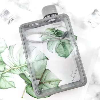 

A5 Flat Water Glass Men's Paper Water Bottle Female Personality Creative Sports Bottle Square Simple Portable Fitness Cup