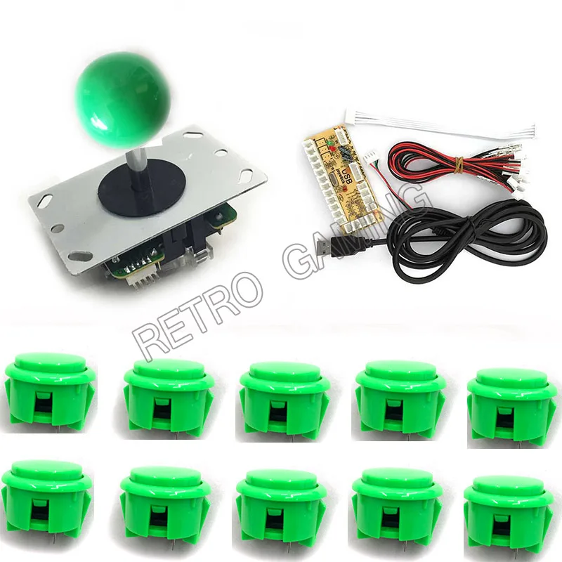 DIY Arcade Kit with USB Encoder & OBSF 30-Style Buttons