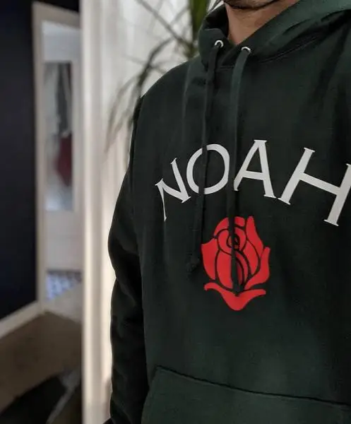 19FW NOAH толстовки для мужчин и женщин с принтом розы высокое качество хип хоп Уличная Ноя Толстовка kanye west брендовая одежда Noah пуловер